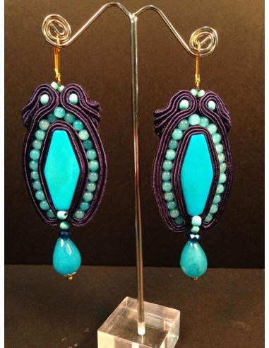 PENDIENTE SOUTACHE MODA FLAMENCA,...