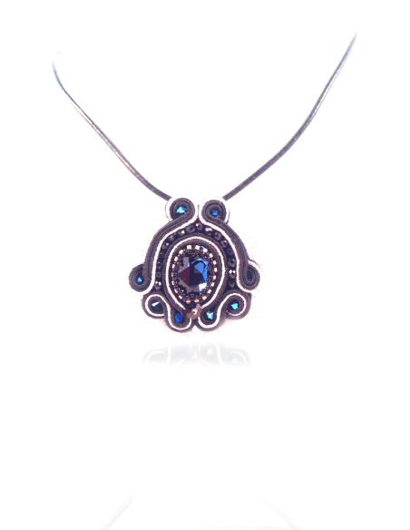 COLGANTE DE BISUTERIA SOUTACHE,SENCILLO SOUTACHE CORDON CUERO