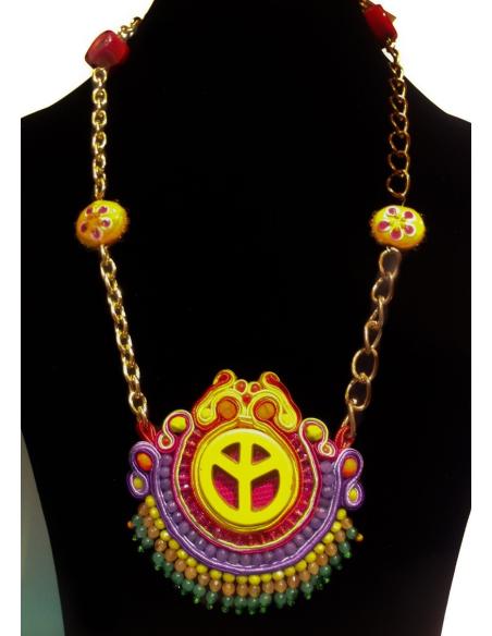 COLGANTE DE BISUTERIA SOUTACHE,PAZ EMBROIDERY