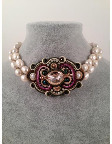 GARGANTILLA DE DISEÑO SOUTACHE,CHOKER...