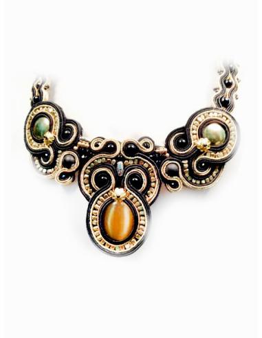 GARGANTILLA DE DISEÑO SOUTACHE, ORO...