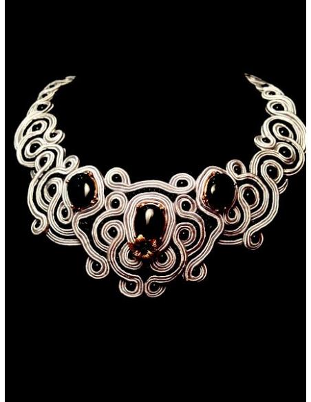 GARGANTILLA EXCLUSIVA SOUTACHE GRANDE CHAMPAGNE