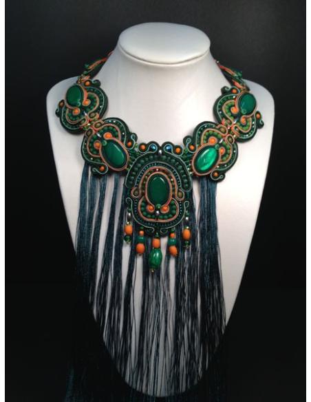 GARGANTILLA SOUTACHE VERDEGRANDE FLECOS OPCIONAL