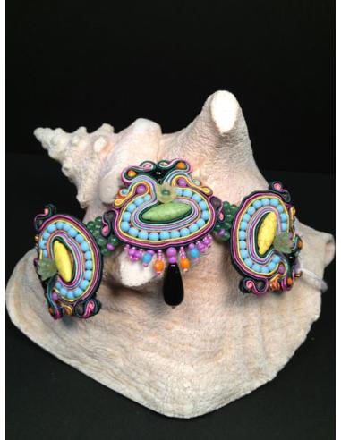 PULSERA DE DISEÑO SOUTACHE, GRANDE...