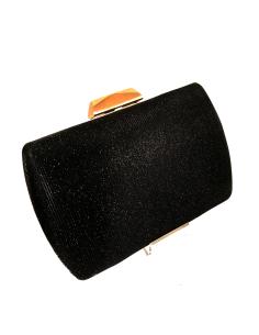 CLUTCH SENCILLO NEGRO EFECTO BRILLANTINA ONLINE