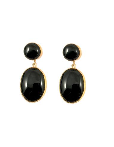 PENDIENTES DE BISUTERIA EN PIEDRA NATURAL LABRADORITA