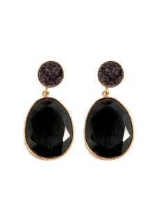 Imagen del producto PENDIENTES DE PIEDRA NATURAL COLOR  NEGRO
