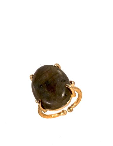 ANILLOS DE PIEDRAS SEMI PRECIOSAS Y MONTURA CHAPADA ORO