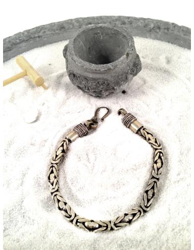 PULSERAS DE HOMBRE EN PLATA, CORDON TAY