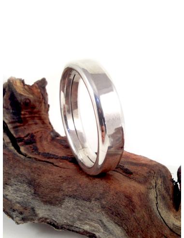 PULSERA PLATA MUJER, TUBULAR FLEXIBLE PLANA