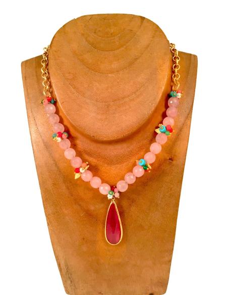 COLLARES DE PIEDRAS NATURALES CON LAGRIMA