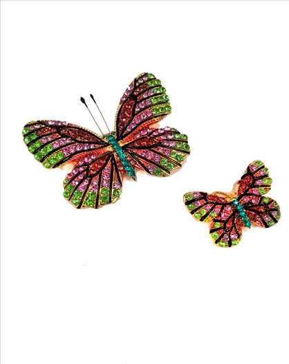 CONJUTO DE BROCHES MARIPOSA