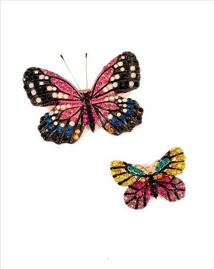 CONJUTO DE BROCHES MARIPOSA