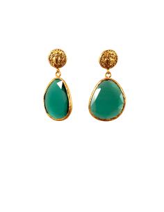 Imagen del producto PENDIENTES VERDE AGUA ELEGANTES DE PIEDRAS SEMIPRECIOSAS