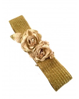 Imagen del producto CINTURON DORADO DE FLORES