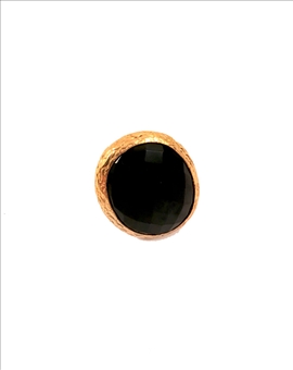 ANILLO NEGRO EN PIEDRA ONIX FACETADA 2
