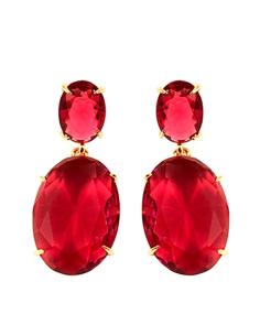 Imagen del producto PENDIENTE DE BISUTERIA ROJO-FRESA CRISTAL