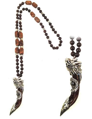 COLLARES PIEDRA Y COLGANTE DE DRAGON