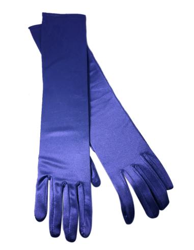 GUANTES LARGOS DE NOCHE AZULONES