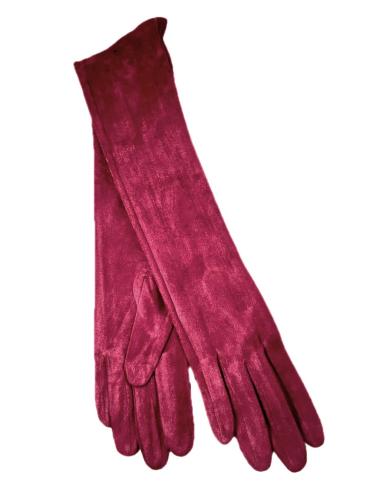 GUANTES LARGOS ANTELINA VINO BURDEOS/BUGAMBILIA