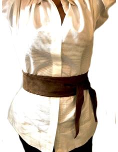 CINTURONES MARRONES, FAJIN PIEL ANTE