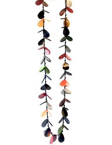 ORIGINALES COLLARES LARGOS EN CAREY SINTETICO VARIAS TONALIDADES