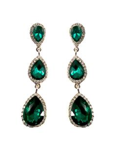 PENDIENTES LARGOS DE FIESTA ONLINE VERDES