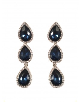 PENDIENTES LARGOS DE FIESTA ONLINE AZUL MARINO