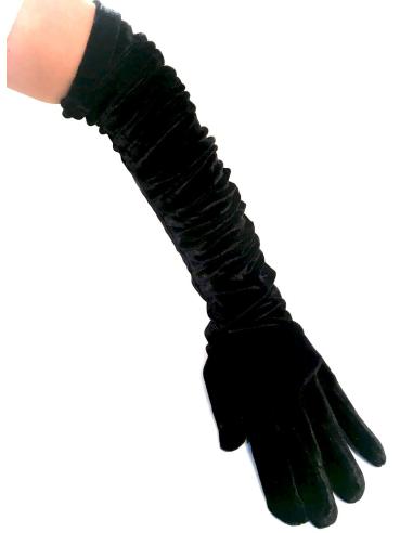 GUANTES LARGOS NEGROS