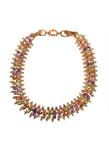 BISUTERIA FINA - PULSERAS DE CIRCONITAS MULTICOLOR