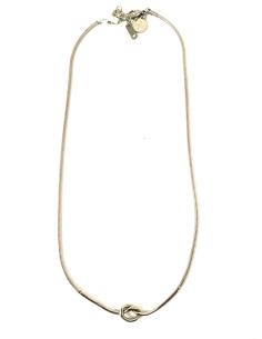 BISUTERIA FINA-COLGANTES ORIGINALES CON DISEÑO DE NUDO RIGIDO, ACERO COLOR PLATA ANARTXY
