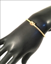 PULSERAS ORIGINALES CON DISEÑO DE NUDO RIGIDO, ACERO DORADO ANARTXY