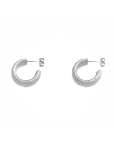 PENDIENTES CHAPADOS EN RODIO MATE