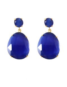 Imagen del producto PENDIENTES DE PIEDRA COLOR AZULON