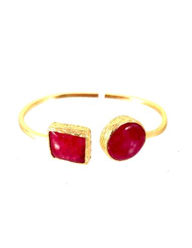 PULSERAS DE BISUTERIA  ORIGINALES CON PIEDRA NATURAL RUBI