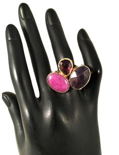ANILLOS PIEDRAS NATURALES CON BONITO DISEÑO