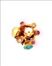 ANILLOS PIEDRAS ROSAS DE BISUTERIA CON DISEÑO ESPECTACULAR