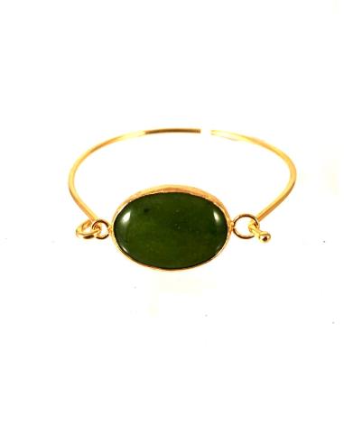 PULSERAS BISUTERIA ORIGINALES DE PIEDRAS EN VERDE OLIVA
