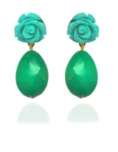 PENDIENTES VERDES, MODELO TENDENCIA ESTA TEMPORADA, QUEDAN PRECIOSOS