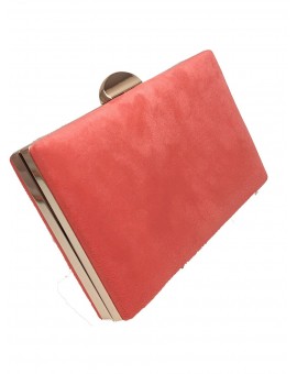 BOLSOS DE FIESTA NARANJA TONO 5 CORAL, COMPLEMENTOS PARA TRAJES DE FIESTA Y NOCHE