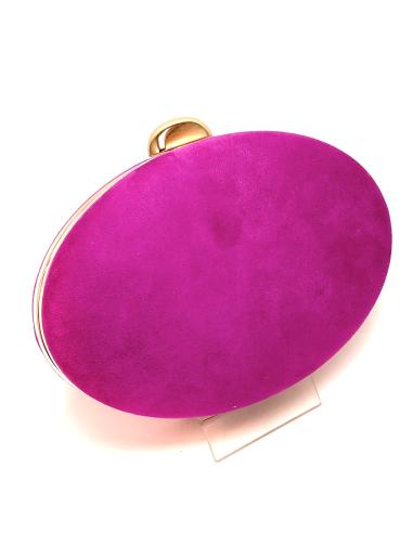 BOLSOS DE FIESTA ROSA FUCSIAS, FORMA OVALADA CON GRAN CAPACIDAD