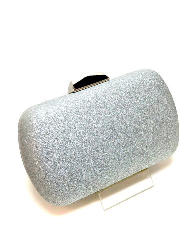 ELEGANTES BOLSOS DE FIESTA EN PLATEADO BRILLO