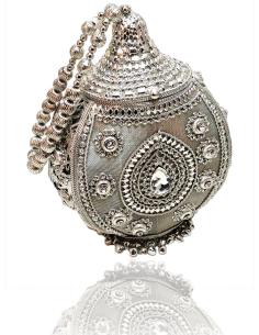 Imagen del producto ORIGINALES BOLSOS DE FIESTA METAL PLATEADOS ESTILO ESPECTACULAR
