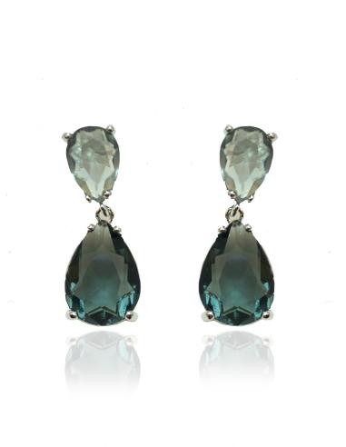 PENDIENTES GRISES PARA MUJER