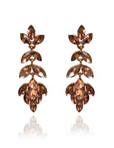 PENDIENTES PARA MUJER EN MELOCOTON CON FORMA DE RACIMO