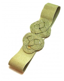 Imagen del producto CINTURONES PARA MUJER DORADOS CON NUDO MARINERO