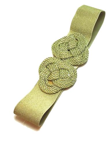 CINTURONES PARA MUJER DORADOS CON NUDO MARINERO