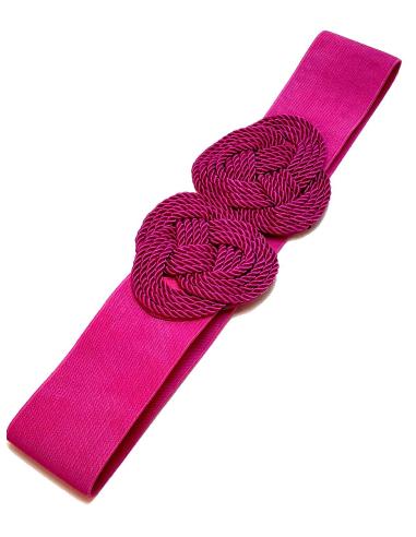 CINTURONES PARA MUJER FUCSIAS CON NUDO MARINERO