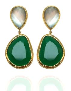 PENDIENTES VERDES PARA BODAS, INTENSO TOQUE DE COLOR