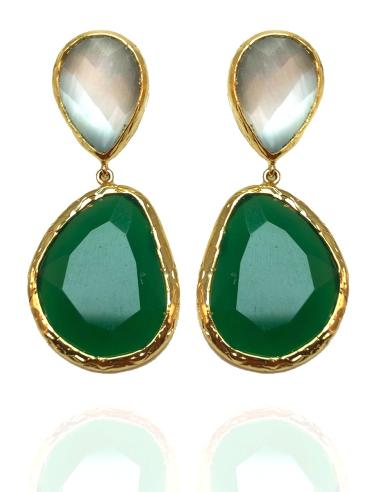 PENDIENTES VERDES PARA BODAS, INTENSO TOQUE DE COLOR